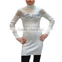 Latest Dress Designs Apparel Sexy Dress Woman Cashmere Sweater