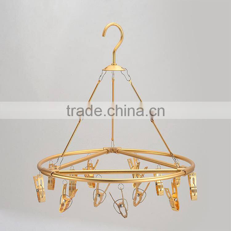 Hot selling s type hooks aluminium alloy clothes hangers baby cloth hanger