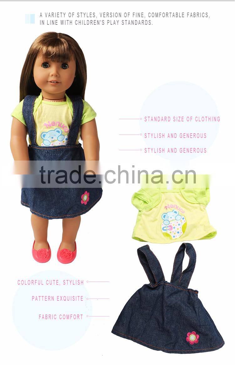 Volume production with CE certificate quality guarantee 18 inch adorable doll clothes