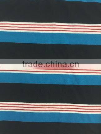 Men's wholesale knitted custom striped polo shirt