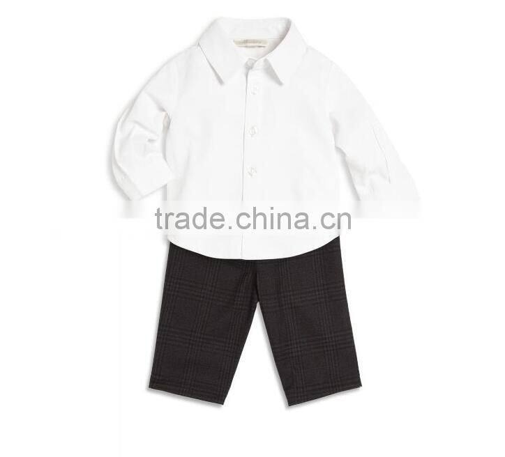 Sweater/shirt/pants matching clothing sets suit boys clothing sets