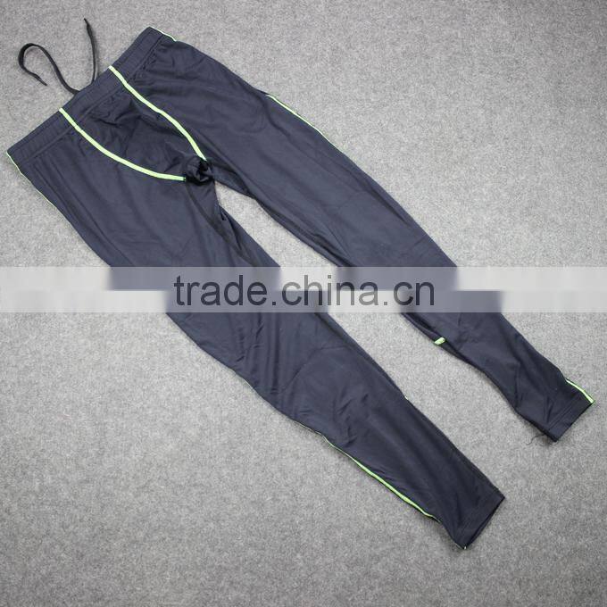 custom wholesale men's compression running pants/leggings