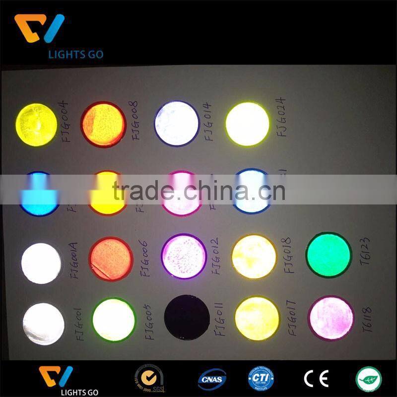 Heat transfer glow in the dark car number sticker