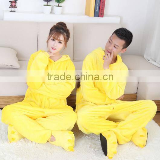Factory direct sale couple love adult onesie fleece home travel