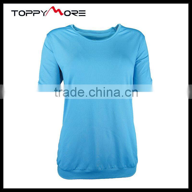 T092-1589R 95% Polyester 7%Elastane Sport Training T Shirt Blank Quick Dry T shirts