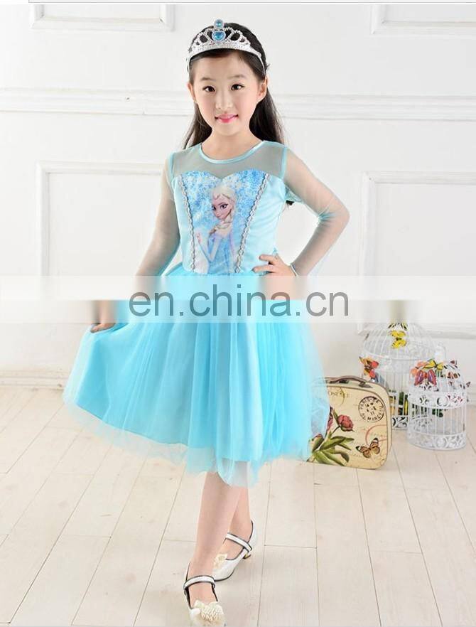 Summer frozen elsa dress elsa dress cosplay costume in frozen custom made elsa dress cosplay costume for party FC2025