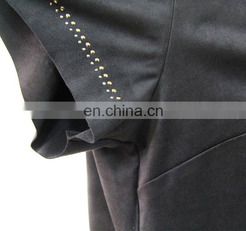 high quality suede t-shirt for women