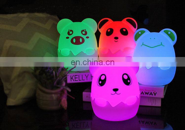 Night lighting lamp portable LED night light cute design bedside eye caring lamp