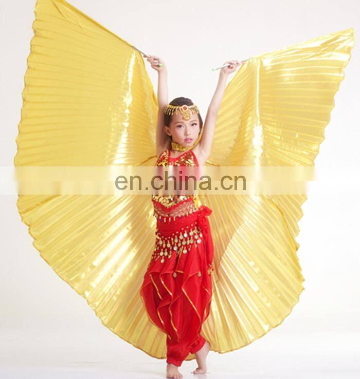 Girls Kids Handmade Belly Dance Costume Children's Angel Isis Wings