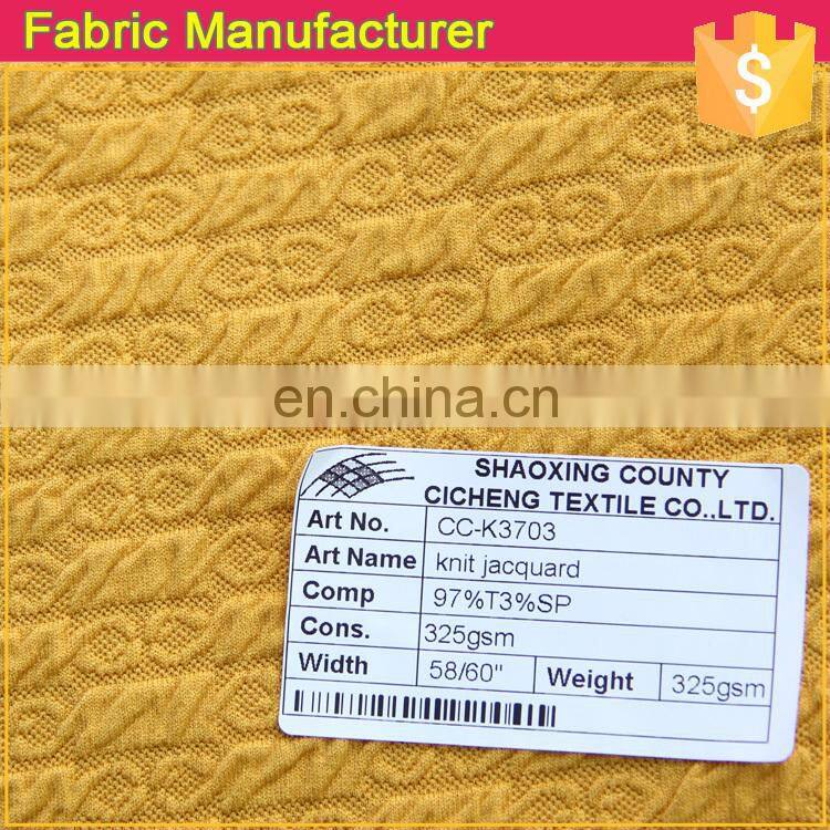 new design fabric knitted,polyester cotton fabric knitted,pretty double knit jacquard