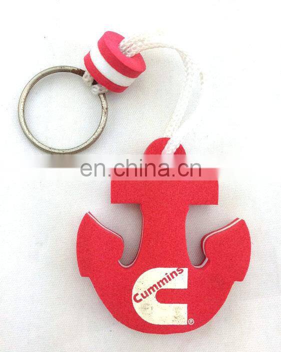 custom printing floating EVA foam keychain