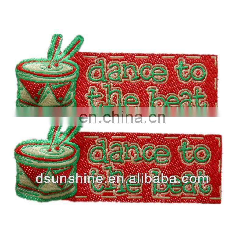 woven and embroidery patches with iron on backing