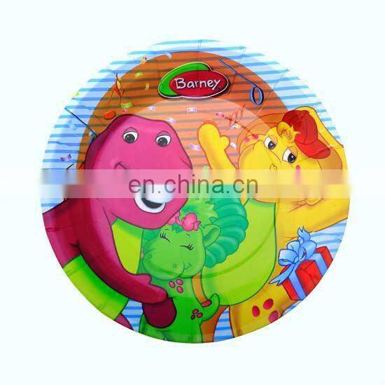 Popular 7" round cheap paper plates for dinner tableware