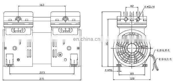 1HP Silent Oil Free Air Compressor Pump