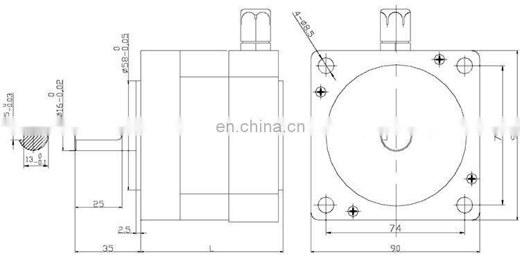 brushless dc motor high torque high rpm 48v 500w bldc motor BMM716