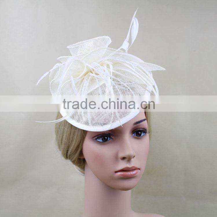 Wholesale Hairband Sinamay Base/Fascinator Base Hat For chuch/Wedding/Party