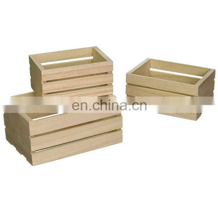 Multicraft Imports Wood Craft Crate Caddy Set (3/Pack)