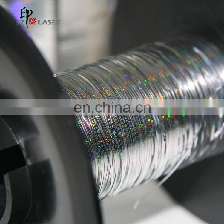 Registered brand silk hologram yarn with logo & name