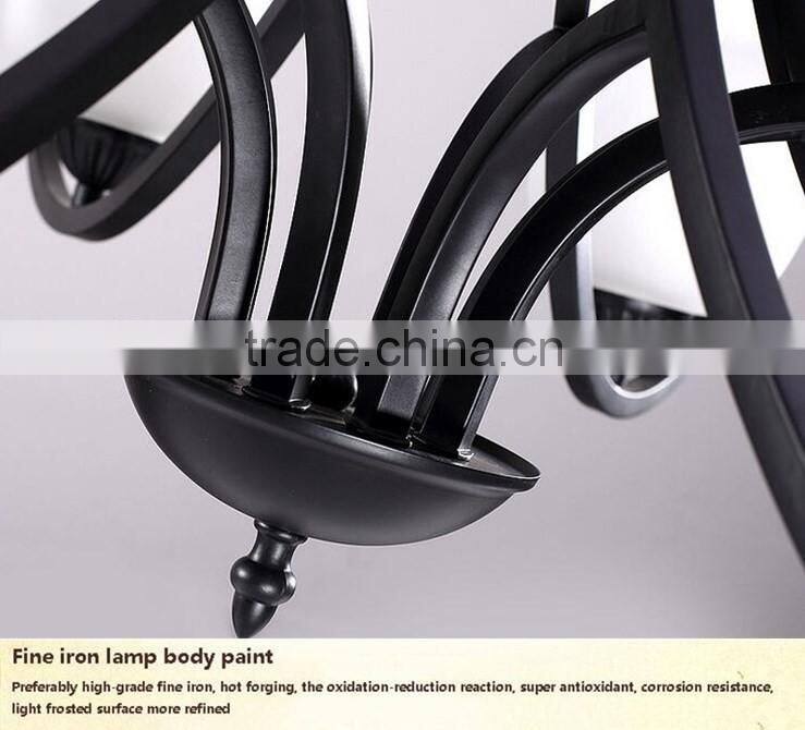 2016 new wrought iron candle chandelier