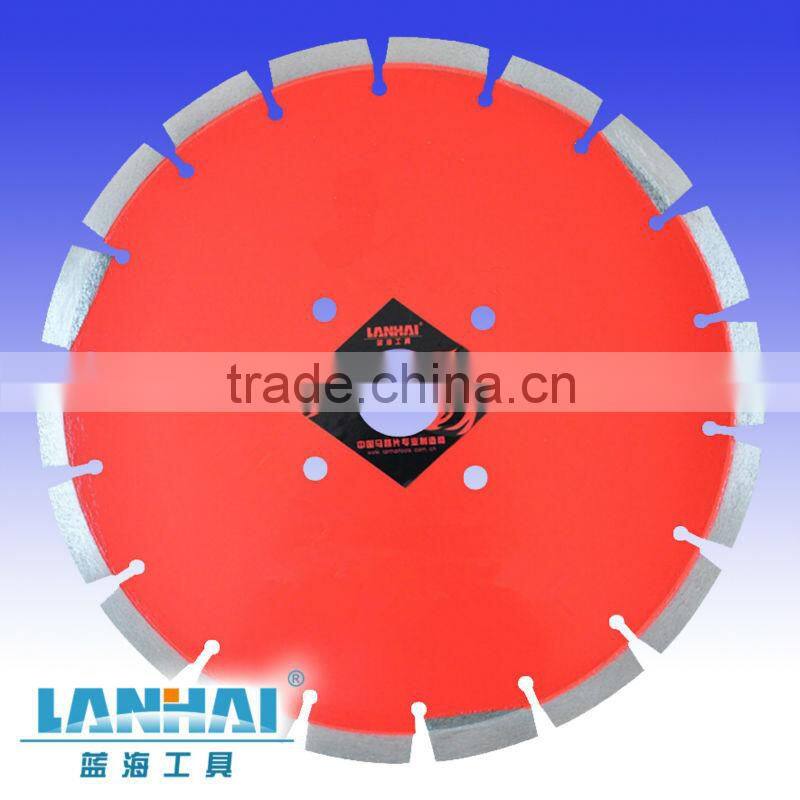 concrete cutting blade with big segment,protective teeth