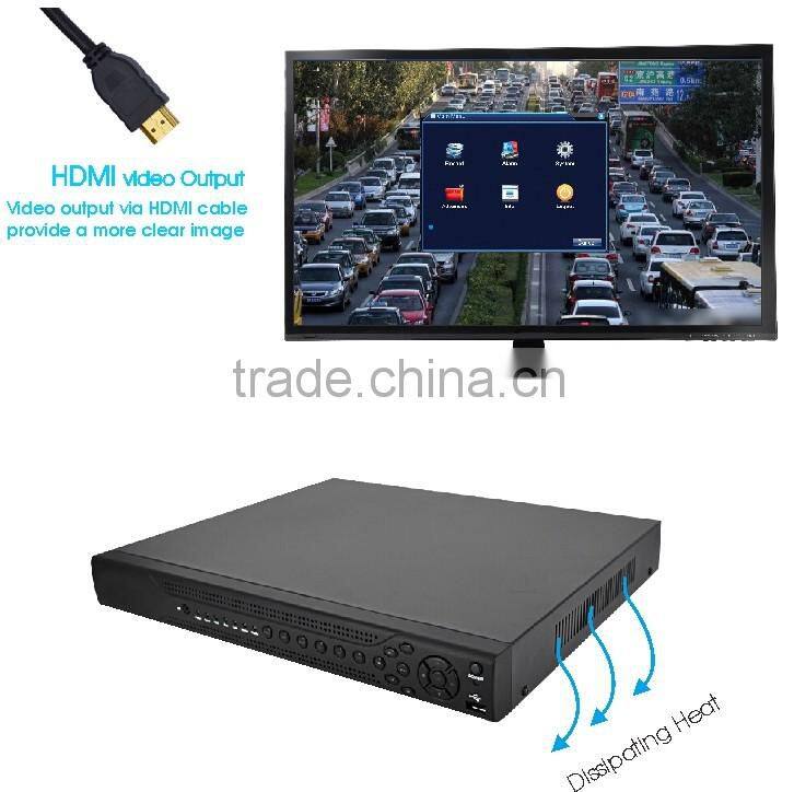 Home DVR Recorder AHD 1080P 16CH AHDH DVR 16 Channel 2 SATA HDD AHD DVR 16CH Hybrid NVR DVR Recorder ONVIF 16CH