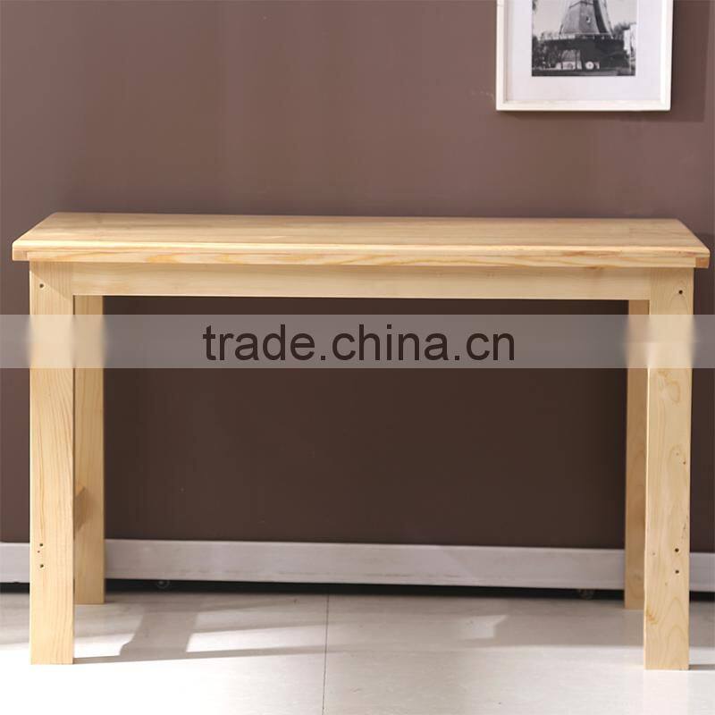 Modern 100% Solid Wood Pine Wood Table and Chair