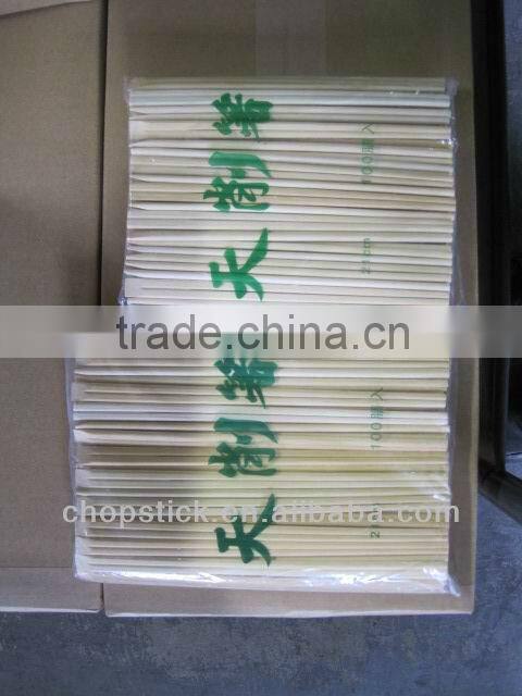 china manufacture. 23cm twins sleeve paper disposable chopsticks,chinese chopsticks,disposable bamboo chopstick.