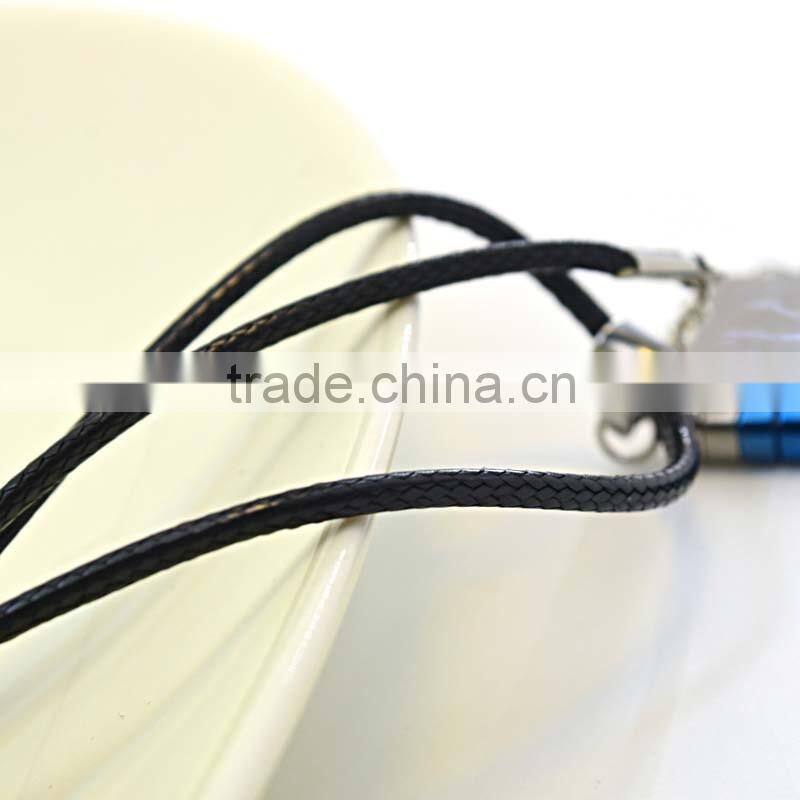 Alloy Jewelry Main Material and Chains Necklaces nylon leather necklace chain Black