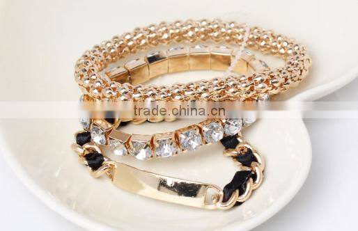 Fancy style crystal great bracelet China wholesale high quality girls bracelet