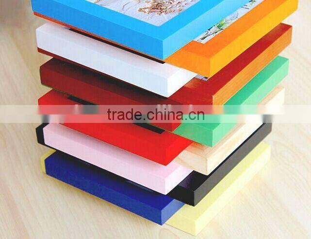New Design Eco-friendly Colorful Natural Wood Photo Frame