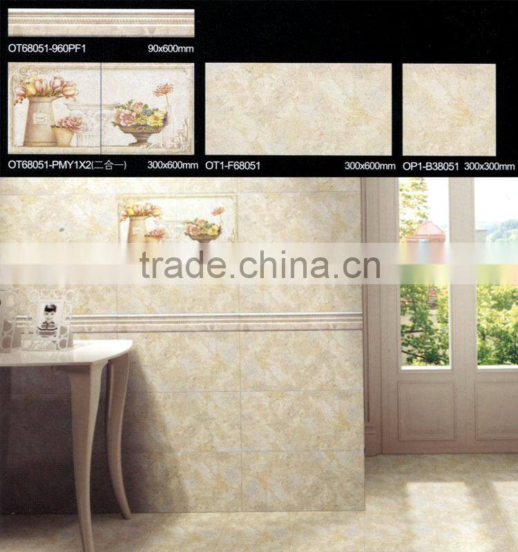 Trade Assurance Guangzhou Canton Fair Kitchen ceramic wall tile,Bathroom ceramic wall tile