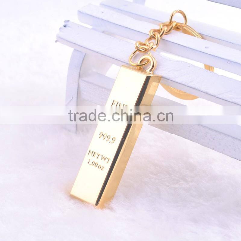 Gold key ring Keychain Millipede BRIC key buckle gold key chain