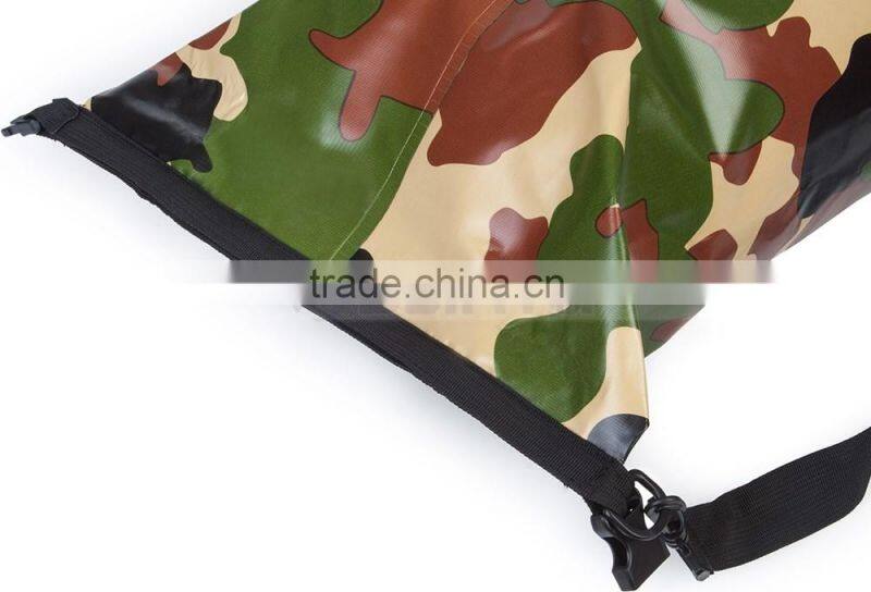 Portable 5L to 30L Camouflage Waterproof Bag Storage Dry Bag For Outdoor Canoe Kayak Rafting Camping Climbing Hike