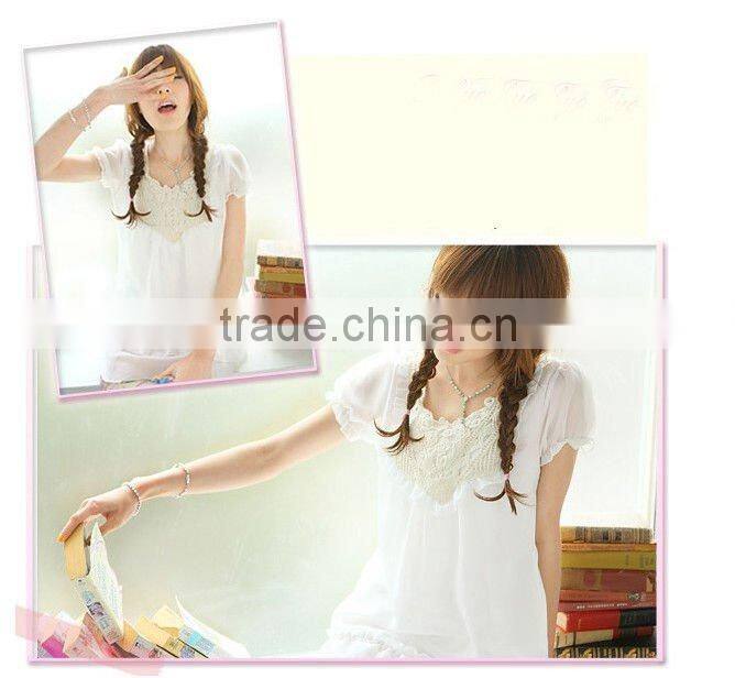 Luxury delicated small lace stocks in white color