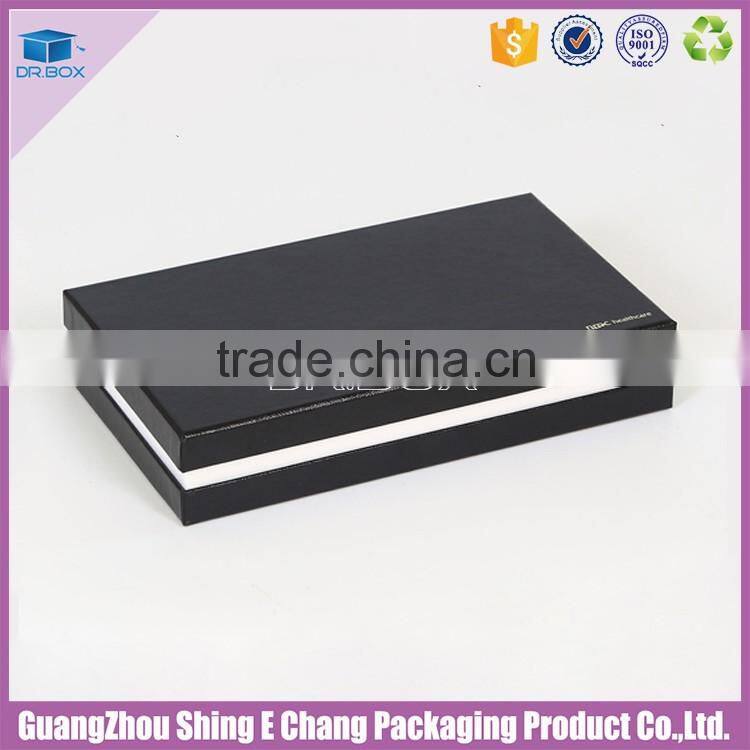 2016 Well promotioned Velvet luxury retail clear paper plastic packaging boxes