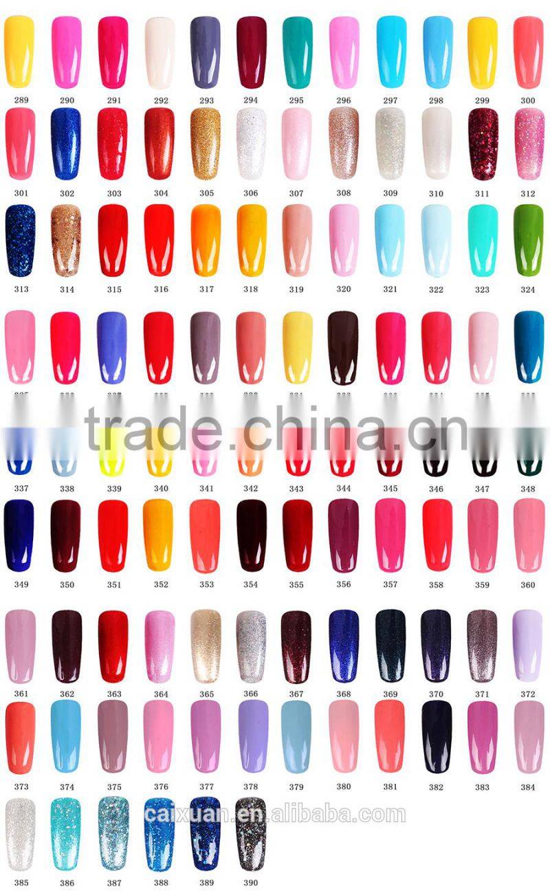 2015 EXW wholesale private label easy soak off color gel nail polish,177colors for nail art design