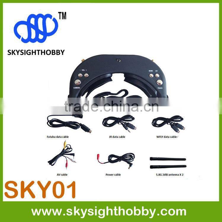 skyzone 5.8G 32CH Diversity AIO FPV video Goggles for fpv glasses