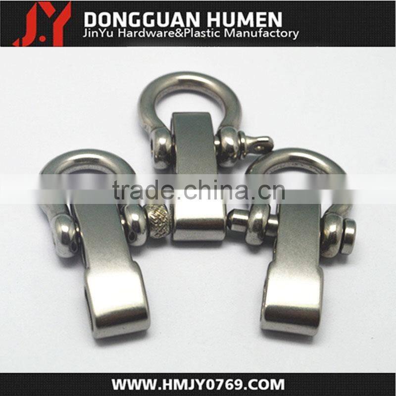 Flat head screw bow shackles stainless steel shackle clips with high quality