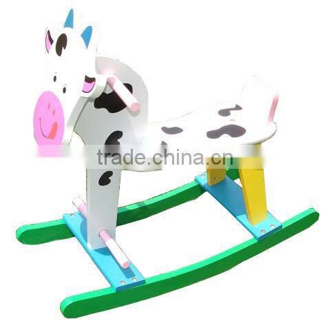 2015 Factory Wholesale Ride on Animal Toy Wooden Rocking Horse