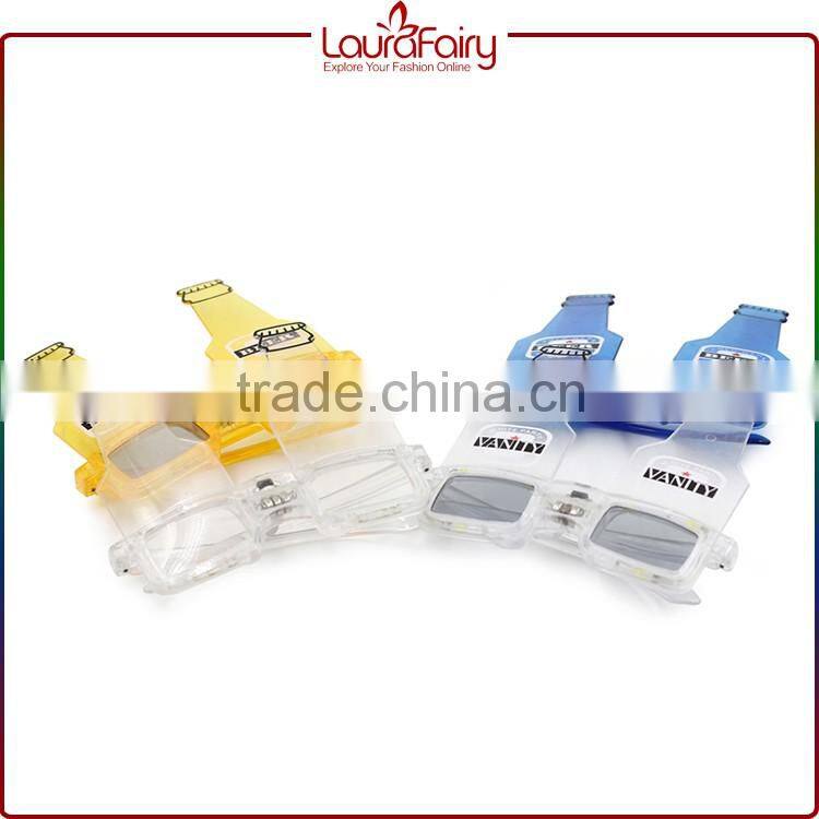 Laura Fairy Custom Logo New Design Yellow Frame Beer Bottle Shaped Party Sunglasses