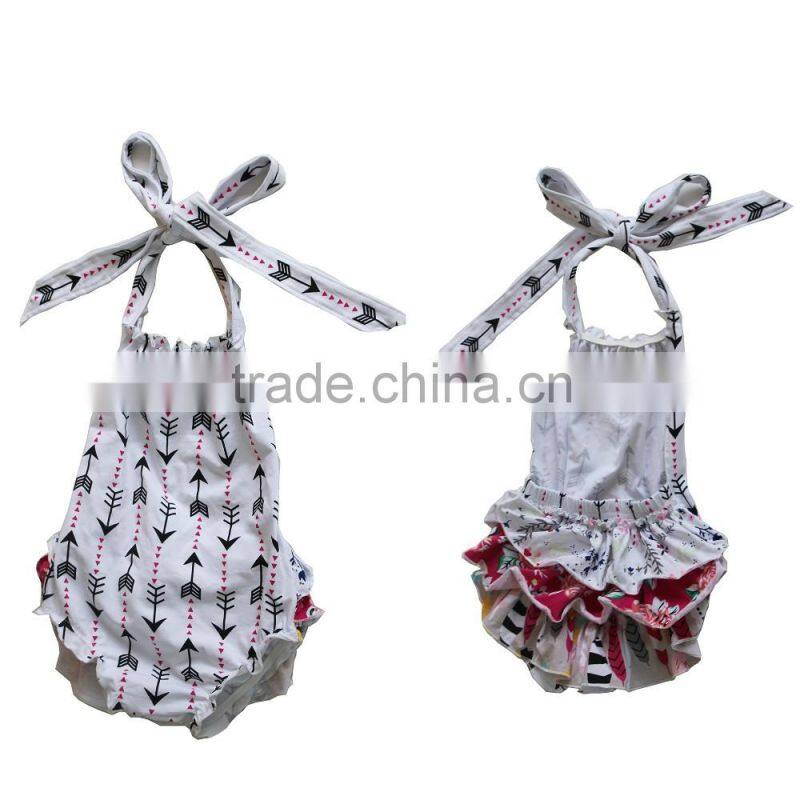 Hot sale baby ruffle rompers bubble rompers for baby polka dots baby rompers