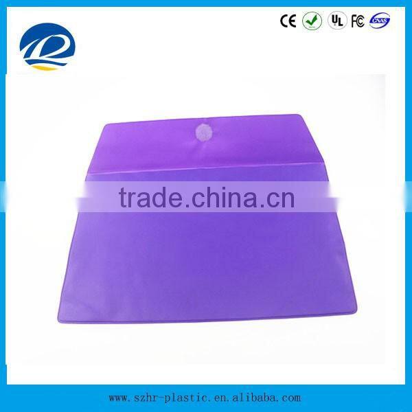wholesale alibaba Stationery shape plastic envelope holder with velcro closure