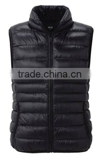 2014 new design quilted down vest women