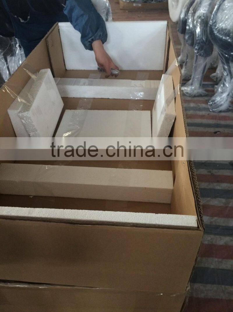 43 Inch Sculptured Cranes in Bronze Finish