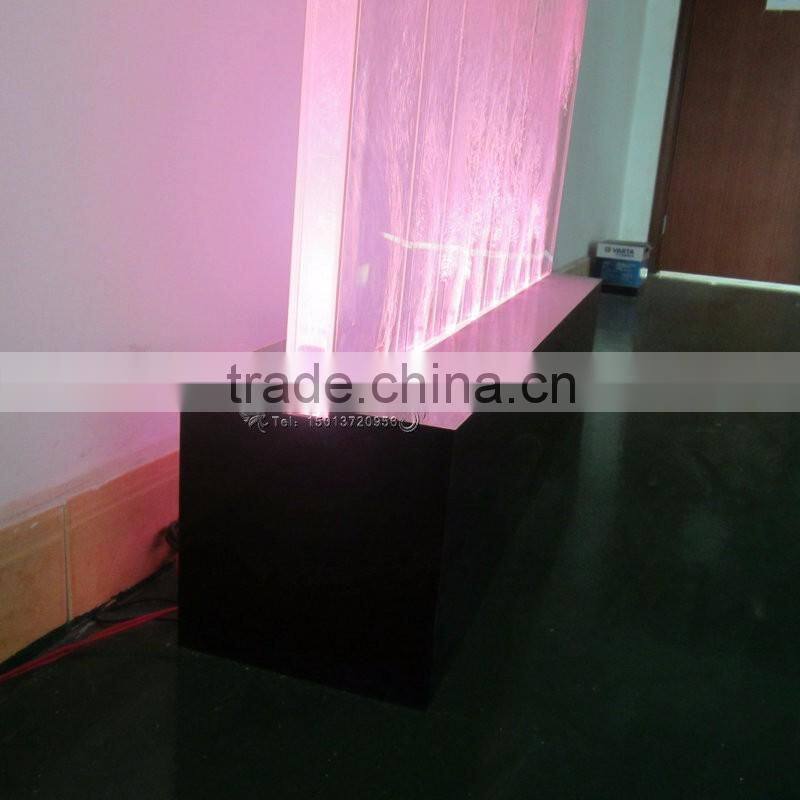 public indoor decoration led acrylic water bubble wall