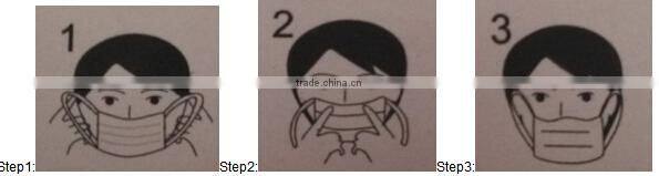 Disposable face mask for food service