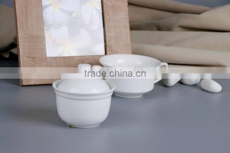 hotel chafing white ceramic soup tureen