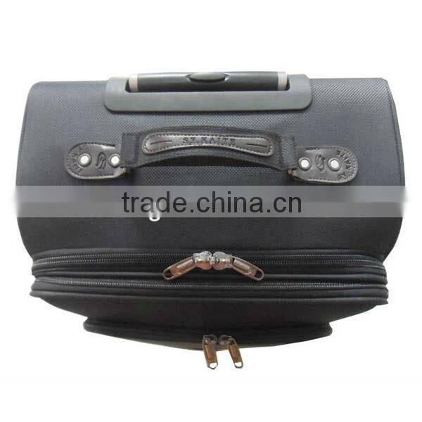 2013 3pcs eva business vintage fashion retro black eminent travel trolley luggage with four wheels