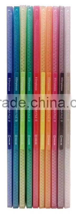 PP clear file - 10/20/40 pockets - many colors