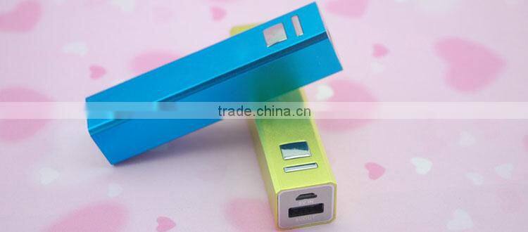 Christmas gift powerbank Portable 2000mAh 2200mAh 2600mAh aluminium mobile power bank Portable External Battery Charger